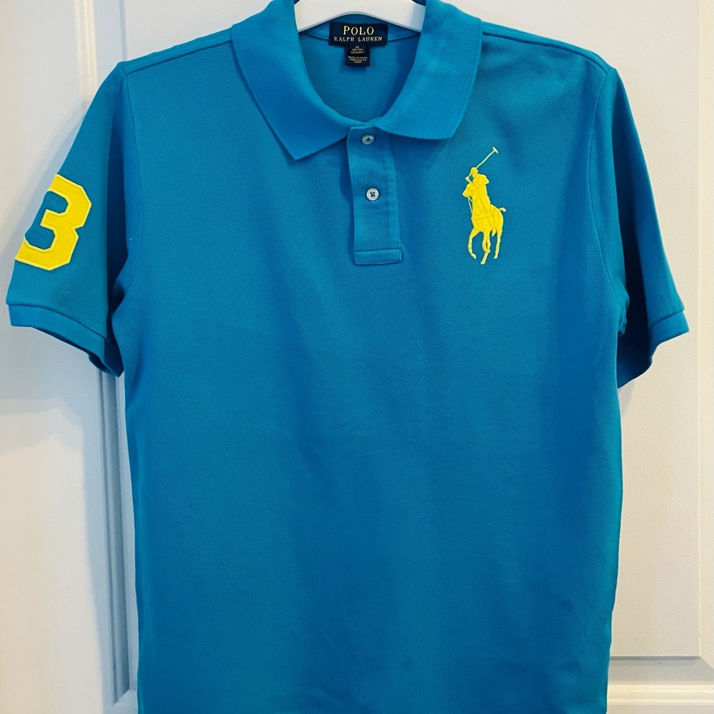 Ralph Lauren Polo Big Pony Cotton Mesh Polo Shirt